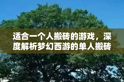 适合一个人搬砖的游戏,深度解析梦幻西游的单人搬砖体验,梦幻西游,一个人的搬砖之旅,深度解析单人搬砖体验 适合一个人搬砖的游戏,深度解析梦幻西游的单人搬砖体验,梦幻西游,一个人的搬砖之旅,深度解析单人搬砖体验