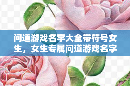女生专属问道游戏名字大全带符号图片