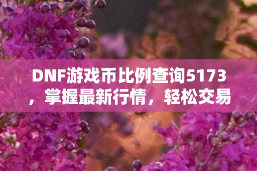 DNF游戏币比例查询5173,掌握最新行情,轻松交易,DNF游戏币5173最新比例查询,轻松掌握交易行情 DNF游戏币比例查询5173,掌握最新行情,轻松交易,DNF游戏币5173最新比例查询,轻松掌握交易行情