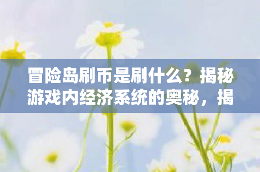 冒险岛刷币是刷什么?揭秘游戏内经济系统的奥秘,揭秘冒险岛刷币背后的游戏经济系统奥秘 冒险岛刷币是刷什么?揭秘游戏内经济系统的奥秘,揭秘冒险岛刷币背后的游戏经济系统奥秘