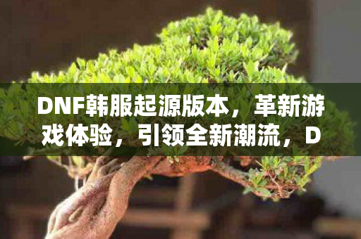 DNF韩服起源版本,革新游戏体验,引领全新潮流,DNF韩服起源版本引领全新潮流,革新游戏体验 DNF韩服起源版本,革新游戏体验,引领全新潮流,DNF韩服起源版本引领全新潮流,革新游戏体验