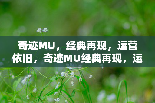 奇迹MU,经典再现,运营依旧,奇迹MU经典再现,运营持续更新 奇迹MU,经典再现,运营依旧,奇迹MU经典再现,运营持续更新