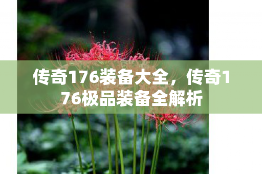 传奇176装备大全，传奇176极品装备全解析