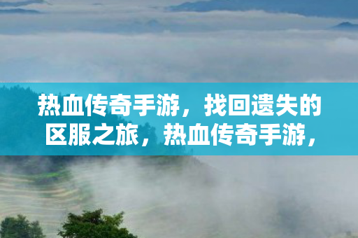 热血传奇手游，找回遗失的区服之旅，热血传奇手游，找回遗失的区服之旅