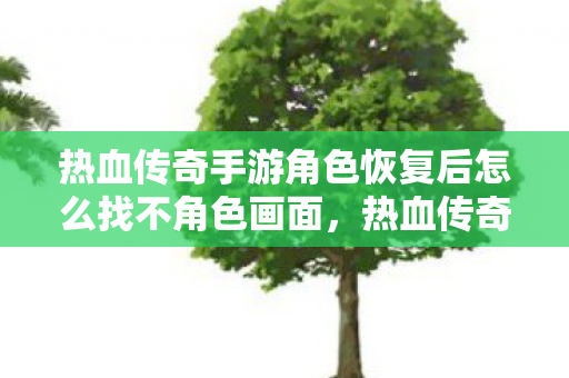 热血传奇手游角色恢复后怎么找不角色画面,热血传奇手游角色恢复后如何找回角色画面? 热血传奇手游角色恢复后怎么找不角色画面,热血传奇手游角色恢复后如何找回角色画面?