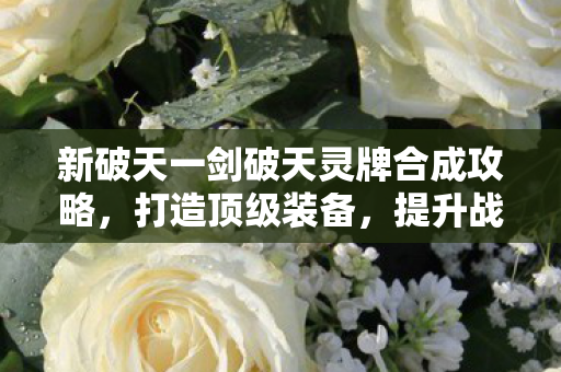 新破天一剑破天灵牌合成全攻略图片