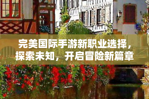 完美国际手游新职业选择图片