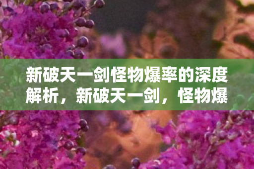 新破天一剑怪物爆率的深度解析,新破天一剑,怪物爆率的秘密揭秘 新破天一剑怪物爆率的深度解析,新破天一剑,怪物爆率的秘密揭秘