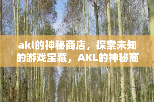 akl的神秘商店,探索未知的游戏宝藏,AKL的神秘商店,探索未知的游戏宝藏之旅 akl的神秘商店,探索未知的游戏宝藏,AKL的神秘商店,探索未知的游戏宝藏之旅