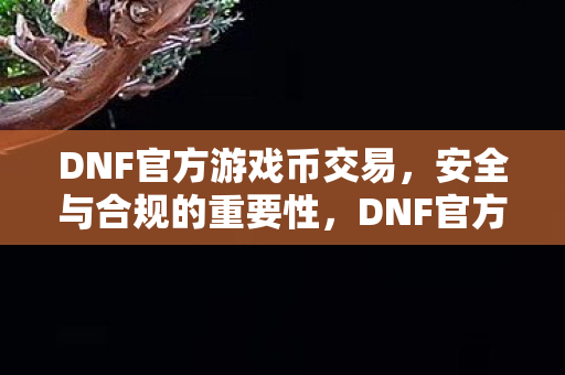 DNF官方游戏币交易,安全与合规的重要性,DNF官方游戏币交易,安全与合规至关重要 DNF官方游戏币交易,安全与合规的重要性,DNF官方游戏币交易,安全与合规至关重要