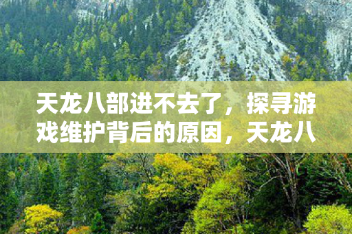 天龙八部进不去了,探寻游戏维护背后的原因,天龙八部游戏维护背后的原因揭秘 天龙八部进不去了,探寻游戏维护背后的原因,天龙八部游戏维护背后的原因揭秘