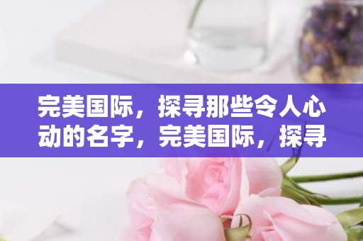 探寻那些令人心动的名字图片