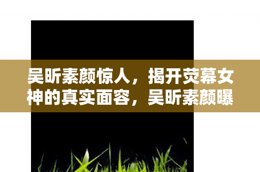 吴昕素颜惊人，揭开荧幕女神的真实面容，吴昕素颜曝光，荧幕女神真实面容引热议