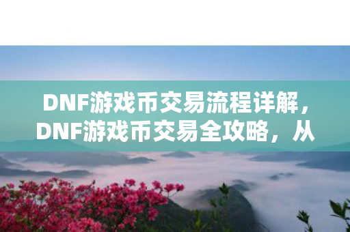 DNF游戏币交易流程详解,DNF游戏币交易全攻略,从入门到精通 DNF游戏币交易流程详解,DNF游戏币交易全攻略,从入门到精通