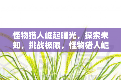 怪物猎人崛起曙光,探索未知,挑战极限,怪物猎人崛起曙光探索未知,挑战极限! 怪物猎人崛起曙光,探索未知,挑战极限,怪物猎人崛起曙光探索未知,挑战极限!