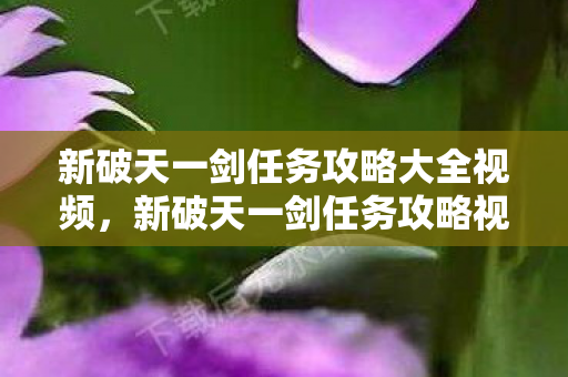 新破天一剑任务攻略视频全解析图片