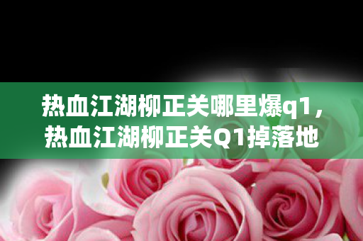 热血江湖柳正关哪里爆q1,热血江湖柳正关Q1掉落地点及攻略 热血江湖柳正关哪里爆q1,热血江湖柳正关Q1掉落地点及攻略