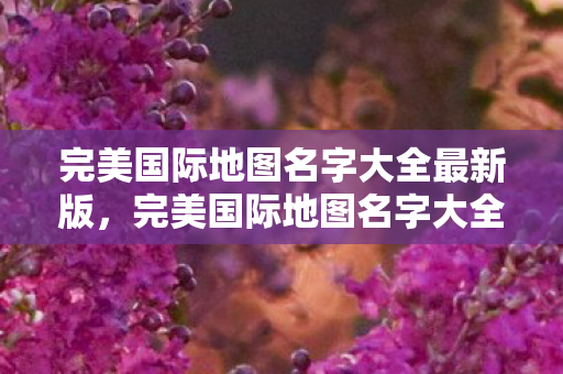 完美国际地图名字大全最新版,完美国际地图名字大全,探索奇幻世界的最新指南 完美国际地图名字大全最新版,完美国际地图名字大全,探索奇幻世界的最新指南