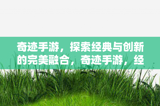 奇迹手游，探索经典与创新的完美融合，奇迹手游，经典与创新完美融合的探索之旅