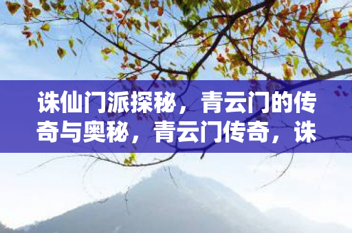青云门的传奇与奥秘图片