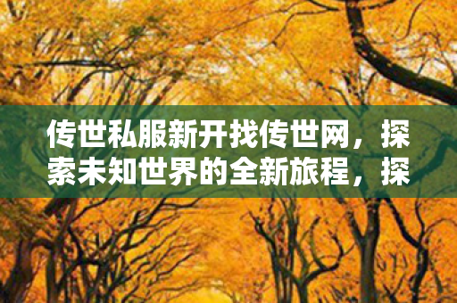 传世私服新开找传世网,探索未知世界的全新旅程,探索未知世界的全新旅程,传世私服新开找传世网 传世私服新开找传世网,探索未知世界的全新旅程,探索未知世界的全新旅程,传世私服新开找传世网