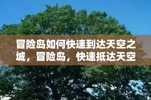 冒险岛如何快速到达天空之城图片