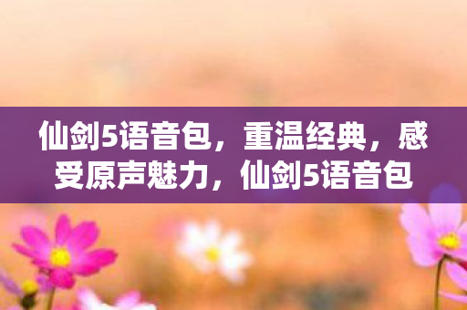 仙剑5语音包,重温经典,感受原声魅力,仙剑5语音包,重温经典,感受原声魅力 仙剑5语音包,重温经典,感受原声魅力,仙剑5语音包,重温经典,感受原声魅力