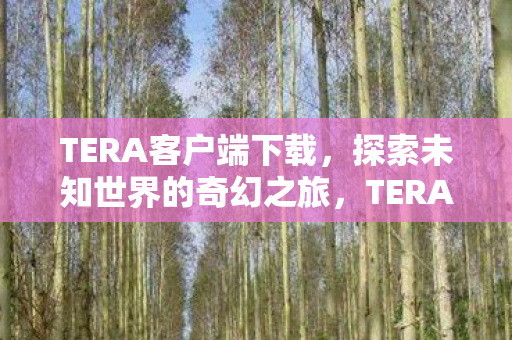 TERA客户端下载,探索未知世界的奇幻之旅,TERA客户端下载,开启奇幻之旅,探索未知世界 TERA客户端下载,探索未知世界的奇幻之旅,TERA客户端下载,开启奇幻之旅,探索未知世界