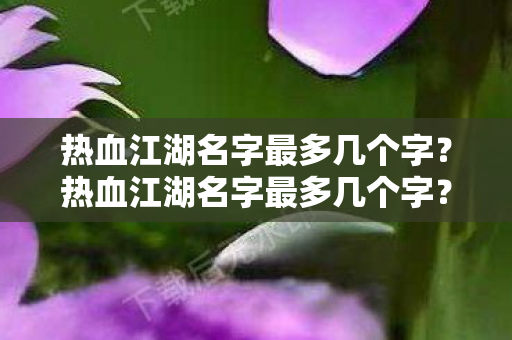 揭秘游戏角色名称长度限制图片