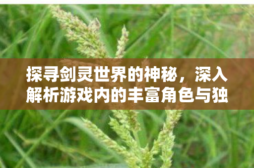 深入解析游戏内的丰富角色与独特设定图片