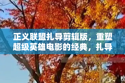 正义联盟扎导剪辑版，重塑超级英雄电影的经典，扎导剪辑版正义联盟，重塑超级英雄电影经典