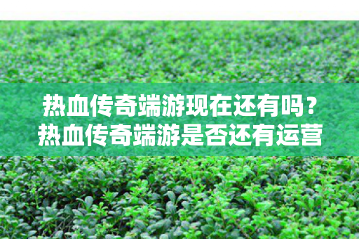 热血传奇端游现在还有吗?热血传奇端游是否还有运营? 热血传奇端游现在还有吗?热血传奇端游是否还有运营?
