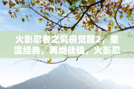 火影忍者之究极觉醒2,重温经典,再燃战魂,火影忍者之究极觉醒2,重温经典,再燃战魂 火影忍者之究极觉醒2,重温经典,再燃战魂,火影忍者之究极觉醒2,重温经典,再燃战魂