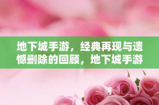 经典再现与遗憾删除的回顾图片