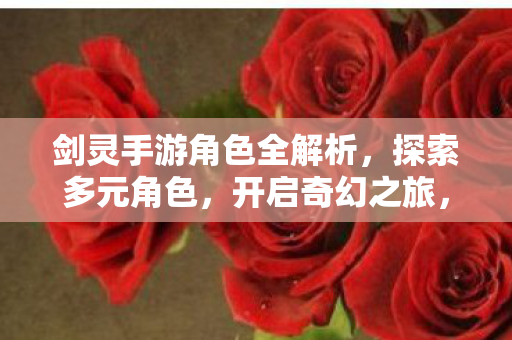 剑灵手游角色全解析图片