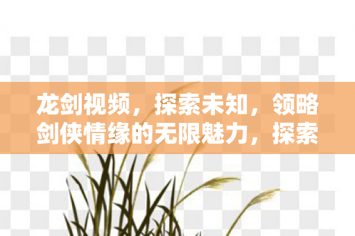 龙剑视频,探索未知,领略剑侠情缘的无限魅力,探索剑侠情缘,龙剑视频带您领略无限魅力 龙剑视频,探索未知,领略剑侠情缘的无限魅力,探索剑侠情缘,龙剑视频带您领略无限魅力