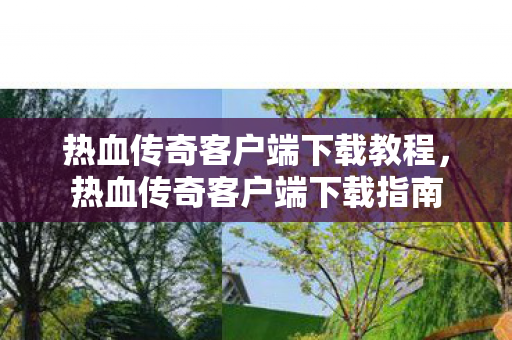 热血传奇客户端下载教程,热血传奇客户端下载指南 热血传奇客户端下载教程,热血传奇客户端下载指南