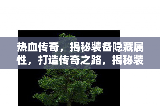 热血传奇,揭秘装备隐藏属性,打造传奇之路,揭秘装备隐藏属性,打造热血传奇之路 热血传奇,揭秘装备隐藏属性,打造传奇之路,揭秘装备隐藏属性,打造热血传奇之路