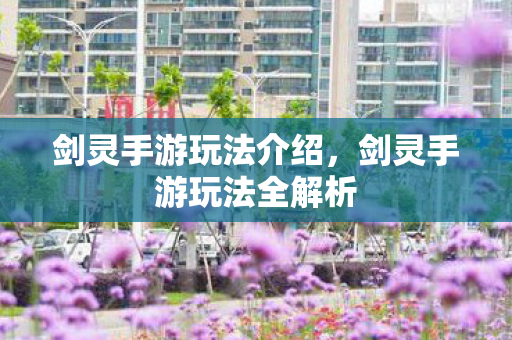 剑灵手游玩法全解析图片