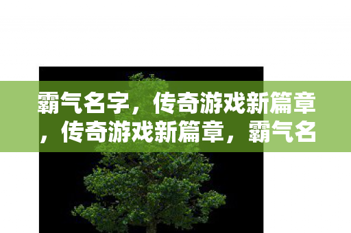 霸气名字引领风潮图片