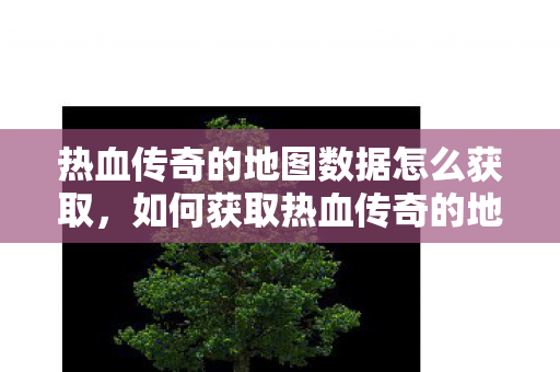 热血传奇的地图数据怎么获取图片