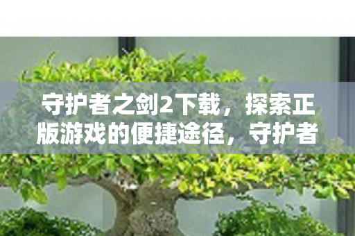 守护者之剑2下载，探索正版游戏的便捷途径，守护者之剑2下载，探索正版游戏的便捷途径
