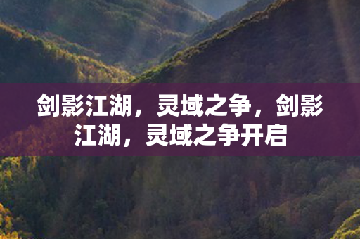 灵域之争开启图片
