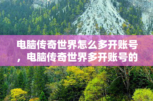 电脑传奇世界怎么多开账号,电脑传奇世界多开账号的方法 电脑传奇世界怎么多开账号,电脑传奇世界多开账号的方法