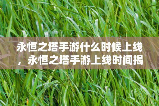 永恒之塔手游什么时候上线图片