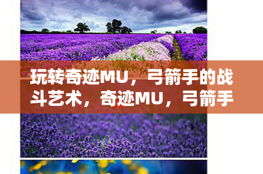 玩转奇迹MU，弓箭手的战斗艺术，奇迹MU，弓箭手的战斗艺术