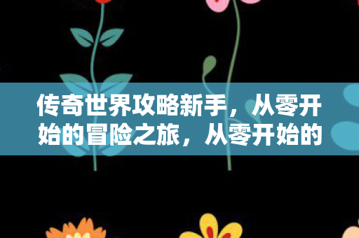 从零开始的传奇世界冒险之旅图片