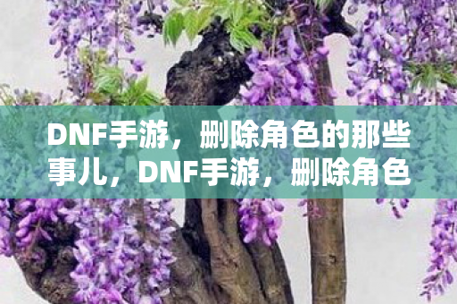 删除角色的那些事儿图片