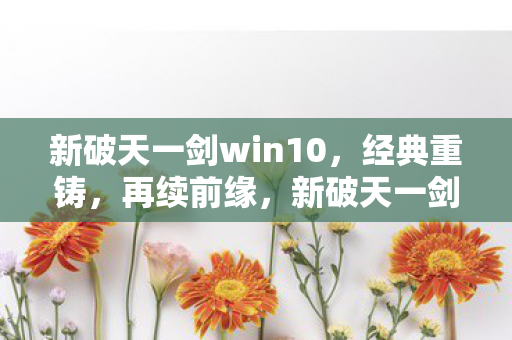 新破天一剑win10图片
