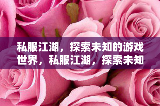 私服江湖,探索未知的游戏世界,私服江湖,探索未知的游戏世界之旅 私服江湖,探索未知的游戏世界,私服江湖,探索未知的游戏世界之旅